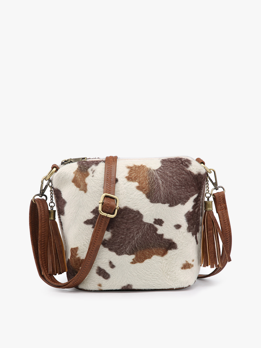 We Said It All Crossbody - Cow/Brown